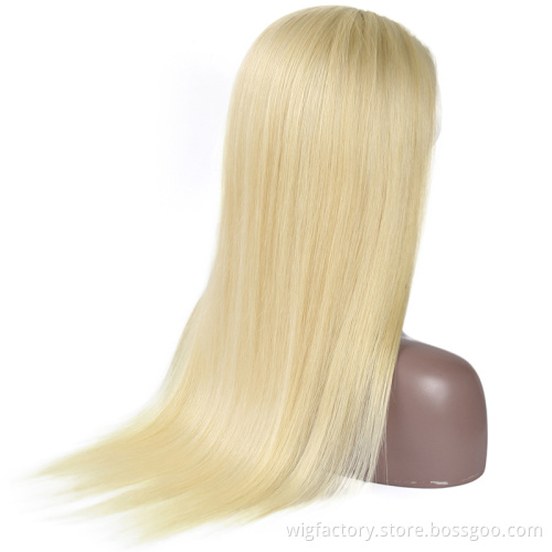 Cheap 613 human hair wig 13x4 ,straight 10a human hair full lace wig unprocessed,cuticle aligned human hair wig peru